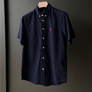 Ralph Lauren Navy Twill Button Down Shirt